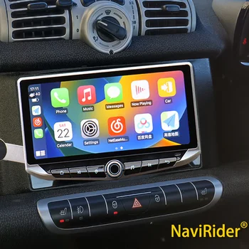 10.88 אינץ Qled מסך 2DIN אוטומטי אנדרואיד הרדיו ברכב נגן מולטימדיה Carplay GPS עבור מרצדס בנץ Smart Fortwo 2005 - 2011-2015