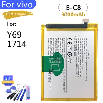 100% סוללה מקורית ב-C8 עבור VIVO Y69 1714 3000mAh באיכות גבוהה החלפת Batterie