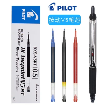 12pcs/תיבת הטייס ג 'ל עט מילוי BXS-V5RT שחור כחול אדום דיו מילוי 0.5 מ