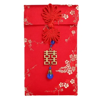 2020 כסף בכיס שנה הסינית חדשה בשקית מתנה מעטפות אדומות פסטיבל האביב מעובה מסורתי מזל הונג באו חתונה, יום הולדת
