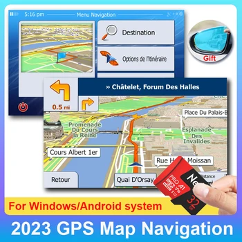 2023 GPS מפת מנותק כרטיסי מיקרו SD 32GB רדיו במכונית עבור windows/Android מערכת ניווט GPS לאירופה/Rus/ספרד/צרפת עדכון חינם