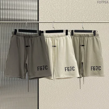 2023 הקיץ יסודות גברים של מכנסיים 7 אוסף באיכות גבוהה FG7C נוהרים לוגו מכנסיים היפ הופ כותנה רופף ספורט קצרים.