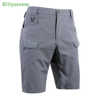 2023 קיץ גברים כותנה מכנסיים קצרים גברים אופנה מזדמן רב כיסי מכנסי גברים צבאי יבש מהירה טקטי קצרים זכר