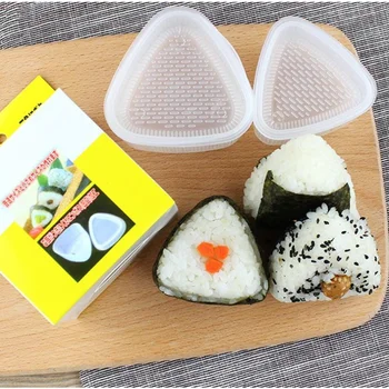 2PCS/Set DIY סושי עובש כדור האורז אורז הכדור מזון לחץ משולש סושי היוצר עובש ערכת סושי יפני, מטבח אביזרי בנטו