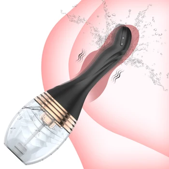 5 מהירויות אוטומטית בידה חשמלי סיליקון חוקן הנורה נטענת אנטי ריפלוקס חוקן ניקוי אנאלי בריאות מנקה