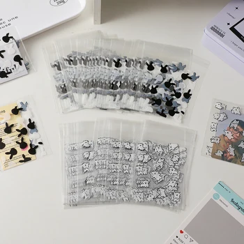 50pcs/חבילה Kawaii ארנב סדרה Kpop Toploader כרטיס Photocard שקית אחסון איידול כרטיסי צילום מקרה מגן נייר מכתבים