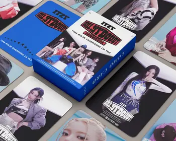 55PCS Kpop ITZY צילום Lomo כרטיסי האלבום החדש להרוג את ספק גלויה ליה YUNA YEJI כרטיסי הדפסי צילום תמונות אוהדים מתנה
