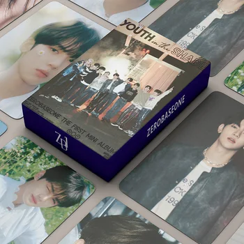 55Pcs/סט Kpop ZB1 האלבום החדש נוער בצל Lomo קלפים, Photocards ZEROBASEONE הדפסת תמונה גלויה Zhanghao ריקי אוהדים מתנות