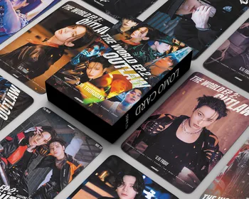 55Pcs/סט Kpop איידול ATEEZ אלבום העולם בפועל.2 : פורע חוק באיכות גבוהה Lomo כרטיסי קישוט אוסף גלויה Jongho Wooyoung