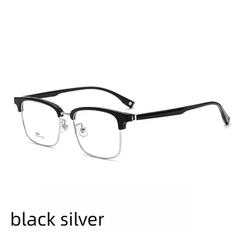 58mm 2023 חדש סגסוגת טיטניום אדם מרובע מסגרת משקפיים משקפיים מרשם אופטי משקפיים 16418TH