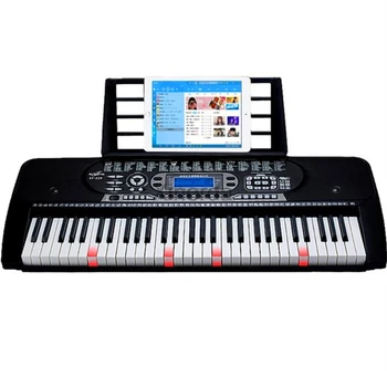 61 מפתח רב תכליתי דיגיטלי חשמלי פסנתר מוסיקה דיגיטלית מקלדת לוח מפתח מתחיל אלקטרוני פסנתר לילדים ילדים מתנה