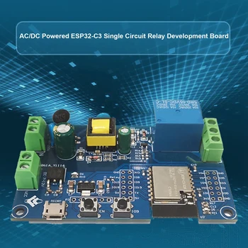 AC/DC ספק כוח WIFI Bluetooth זוג יחיד ממסר מודול ESP32-C3 ממסר פיתוח המנהלים.