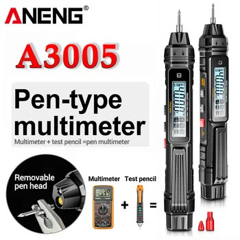 ANENG A3005 דיגיטלי מודד סוג עט 4000 נחשב מקצועי מטר ללא קשר אוטומטי AC/DC מתח אוהם דיודה בודק כלי