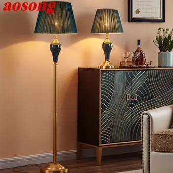 AOSONG מודרני רצפת קרמיקה מנורת LED נורדי יצירתי אופנה לעמוד תאורה עבור הבית הסלון, חדר השינה ללמוד עיצוב