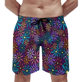 Ditsy פרחוני מכנסי גלישה קיץ פרח הדפסה חוף הוואי מכנסיים קצרים של הגברים ספורט כושר יבש מהירה מותאם אישית בגד ים