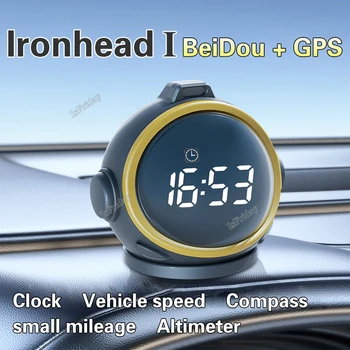 GPS לרכב האד תצוגה עילית GPS + ביידו מד מהירות דיגיטלי LED להדגיש מסך גובה הנחיות מתאים לכל רכב