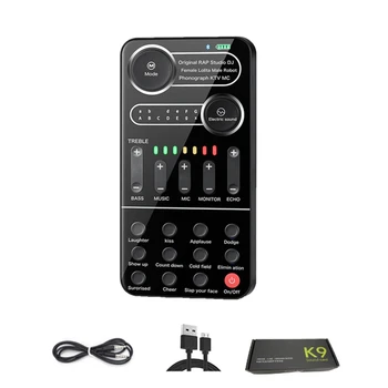 K9 מיני Voice Changer 12 אפקטים שונים הקול משתנה 3.5 מ 