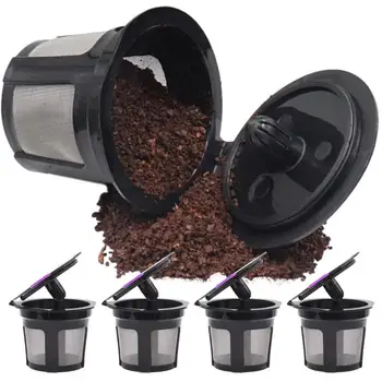 KCup תרמילי קפה לשימוש חוזר למילוי כוסות קפה פילטר רשת קפה פודים לשרת 1.0 ו-2.0 להשתמש עם K200 K250 K300 K350 K360