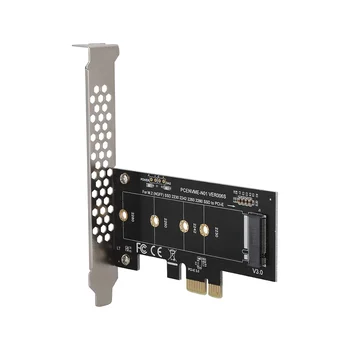 M. 2 PCIe מתאם, מ. 2 PCI-E3.0 X1 הרחבה כרטיס M2 NGFF SSD NVME(מ ' מפתח) כדי PCIe 3.0 x 1 עבור שולחן העבודה חריץ PCI Express