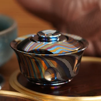 MUYI מכוסה תה מתעצבן טווה בסגנון סיני EDC הלחץ החפץ Gyro בנים צעצועים