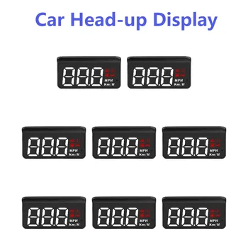 OBD2 המכונית Head-up Display השמשה מהירות המכונית מקרן דיגיטלי מד המהירות טמפרטורה תצוגת השמשה הקדמית מקרן אביזרים