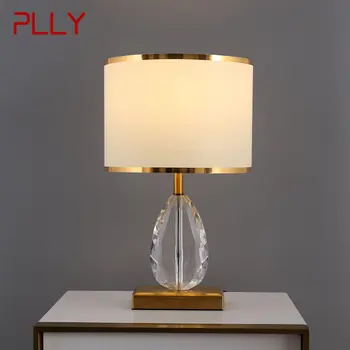 PLLY מודרני קריסטל מנורת שולחן וינטג ' הוביל יצירתי עמעום יוקרה השולחן אורות הבית בסלון עיצוב חדר השינה