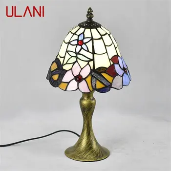 ULANI האירופי זכוכית, מנורת שולחן LED בציר בסדר יצירתי שולחן אור הביתה הסלון לחדר השינה ליד המיטה עיצוב