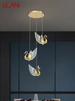ULANI נורדי תליון אור יצירתי ברבור נברשת תלויה מנורה מודרנית גופי לחיות בחדר האוכל