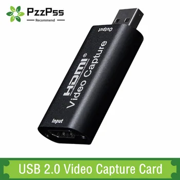 USB 2.0 כרטיס לכידת וידאו 4K חיבור HDMI תואם-Video Grabber בהזרמה בשידור חי הקלטה קופסה PS4 XBOX משחק טלפון DVD מצלמה HD