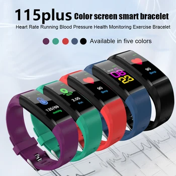Xiaomi Huawei 115 בנוסף השעונים החכמים גברים נשים כושר גשש קצב לב צג לחץ דם ספורט עמיד למים Smartwatch
