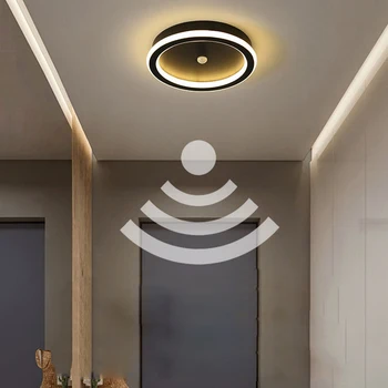 אדם התקרה תאורה חיישן תנועה הביתה אינדוקציה גופי התקרה מסדרון מקורה על המנורה בחדר השינה