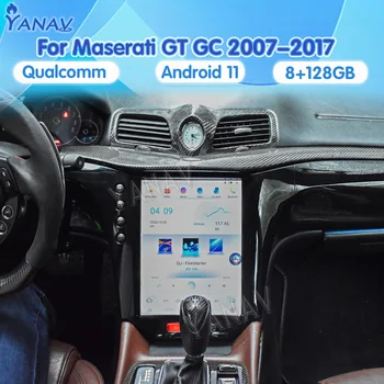 אנדרואיד 11 רדיו במכונית עבור מזראטי GT GC GranTurismo 2007-2017 ניווט GPS מולטימדיה נגן וידאו אוטומטי Carplay סטריאו יחידה