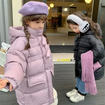 בנות מעיל ז ' קט כותנה נכון חליפת שלג 2023 נמשך חורף סתיו בתוספת גודל להאריך ימים יותר בגדי ילדים