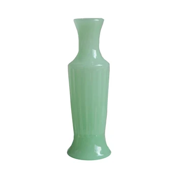 בציר ימי הביניים זכוכית ירוק ג ' ייד חלב טופז צבע אגרטל