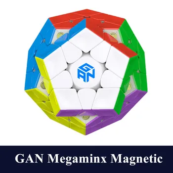 גן 3X3 מגנטי Megaminxeds הקוביה גן מגנטי 3x3x3 Megaminxeds קוביית הקסם גאנס 3x3x3 קוביית 12 צדדי הקוביה תריסריון