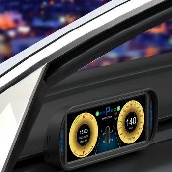 דיגיטלי האד 6.8 אינץ מסך לוח המחוונים האד HD LCD עם מכשיר מד מהירות דיוק גבוהה חכם ברכב מד מהירות עבור טסלה מודל 3 Y