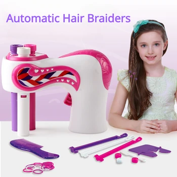 הבית צעצועים חשמליים שיער Braider החפץ עצלן אוטומטי קולעת טוויסט צמה צעצועים עבור בנות לשחק מתנה לחג המולד