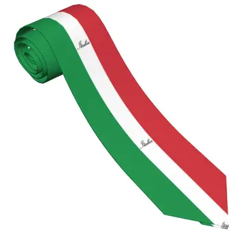 הדגל האיטלקי של איטליה איטליה עניבת גברים מזדמנים פוליאסטר 8 ס 