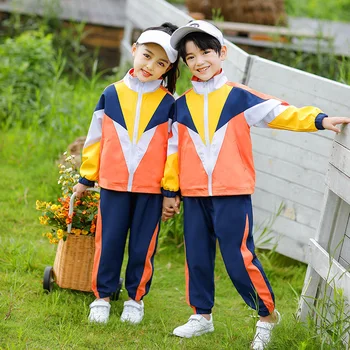 החדרת ילדים ספורט להגדיר מזדמן בנים ספורט חליפות שני חלקים מכנסיים סט מודפס ילדה ספורט חליפת בגדי בית הספר