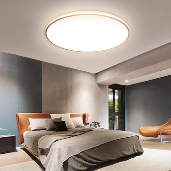 המודרני הוביל מנורות תקרה 48W 24W 18W סיבוב צמודי LED תקרה נברשת עבור חדר השינה, המטבח תאורה