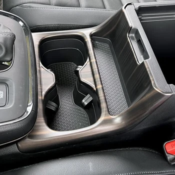 המכונית הפנים מחזיק כוסות קישוט מכסה לקצץ מדבקה על הונדה CR-V CRV 2023 2024 ABS סטיילינג ואביזרים