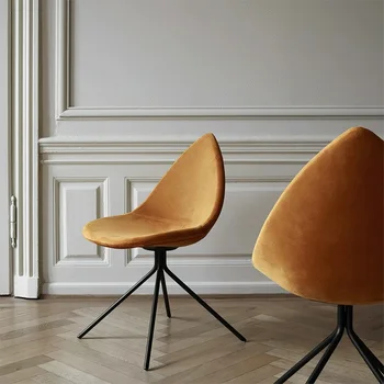 המשרד נורדי הכיסא מעצב ביצה חדר האוכל יהירות ארגונומי כיסא שולחן מודרני מבטא Sillas De Comedor ייחודי רהיטים