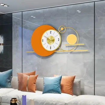 הסלון לחדר האוכל קישוט אישיות יצירתית נטו אדום אופנה-High-end שעון קיר