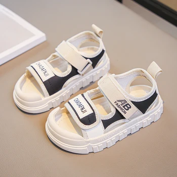 הקיץ החדש לילדים סנדלים תינוק פעוט נעלי בנות חוף נעלי בית רכות בתחתית החלקה בנים ספורט סנדלי אופנה פליפ פלופ