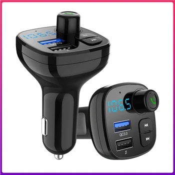 הרכב מוסיקת MP3 Player Bluetooth 5.0 מקלט משדר FM רדיו מתאם USB כפול QC3.0 מטען U דיסק / כרטיס TF Lossless מוסיקה