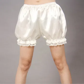 חדש אופנה נשים בנות סאטן התחתונים התחתונים קוספליי לוליטה תחרה דלעת מכנס קצר תחתונים