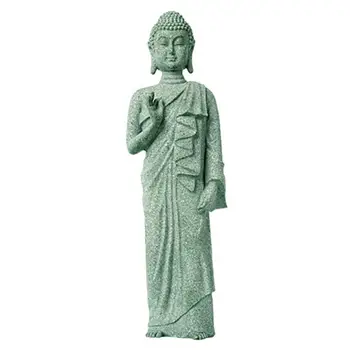 חיקוי אבן פסל בודהה חיצונית בעבודת יד מדיטציה בודהה פסל עמיד, עמיד בפני מזג אוויר זן הביתה סיני חדש