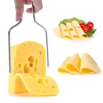 חמאה חוט מבצעה כף חמאה חותך גבינה חיתוך פלדת אל-חלד חוט גבינה חיתוך חוט ציוד מטבח קאטר מבצעה