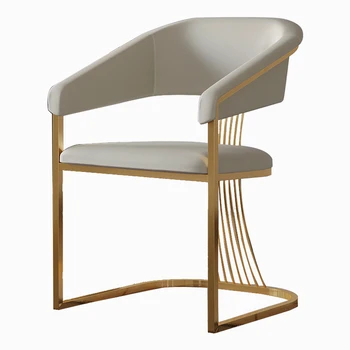 מודרני יפהפה כסאות אוכל יוקרתיים נורדי מתכת סלון פינת אוכל כיסא טרקלין מעצב המשרד Sillas De Comedor קישוט