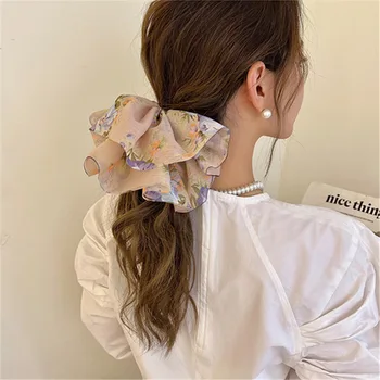מנופחים הגומיות נשים אלסטי להקות שיער זנב סוס בעל גומי Hairband אלגנטי שיער החבל קוריאנים אביזרים לשיער